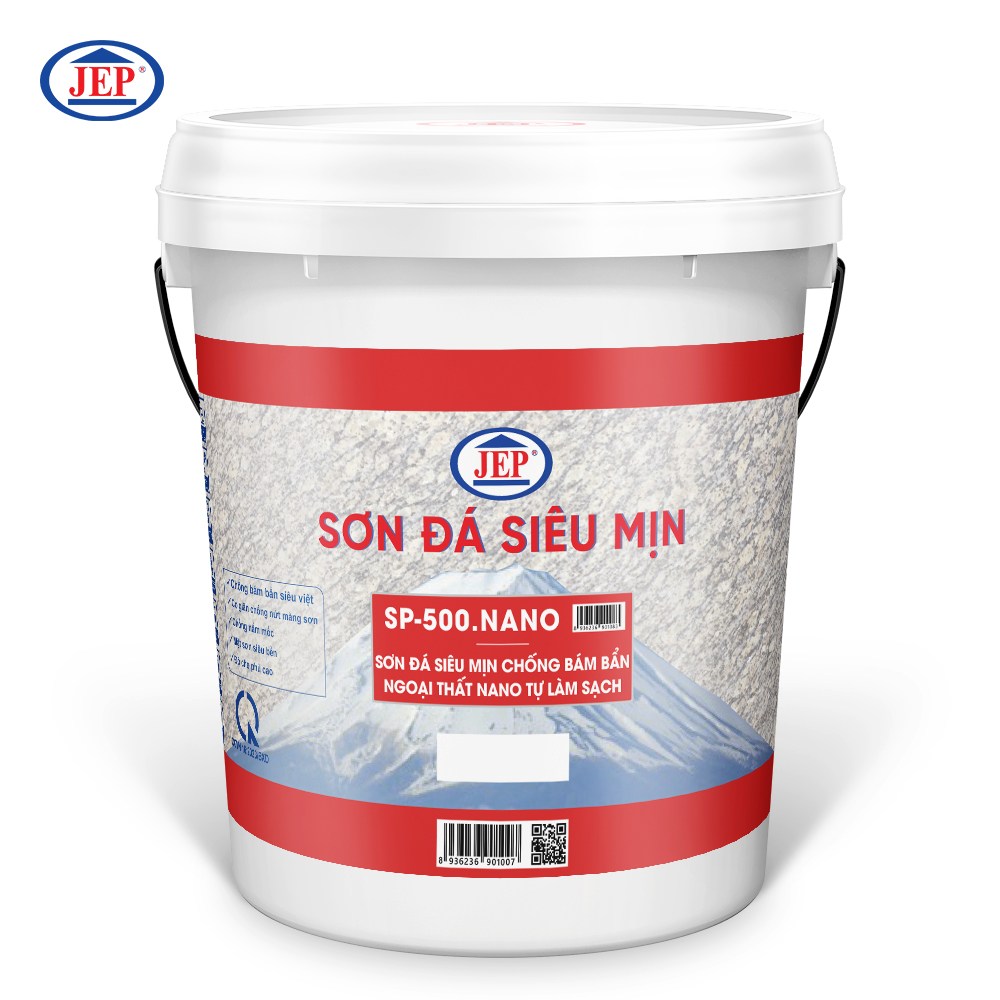 SƠN ĐÁ SIÊU MỊN CHỐNG BÁM BẨN NGOẠI THẤT NANO TỰ LÀM SẠCH SP-500.NANO