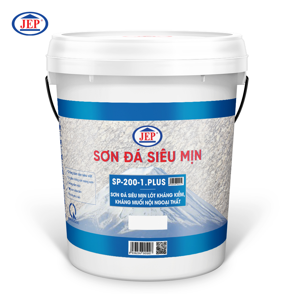 SƠN ĐÁ SIÊU MỊN LÓT SIÊU KHÁNG KIỀM KHÁNG MUỐI NỘI NGOẠI THẤT SP-200-1.PLUS